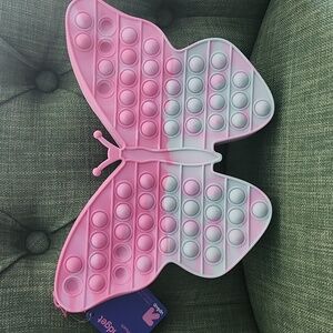 Pop Fidget Butterfly Zippered Pouch